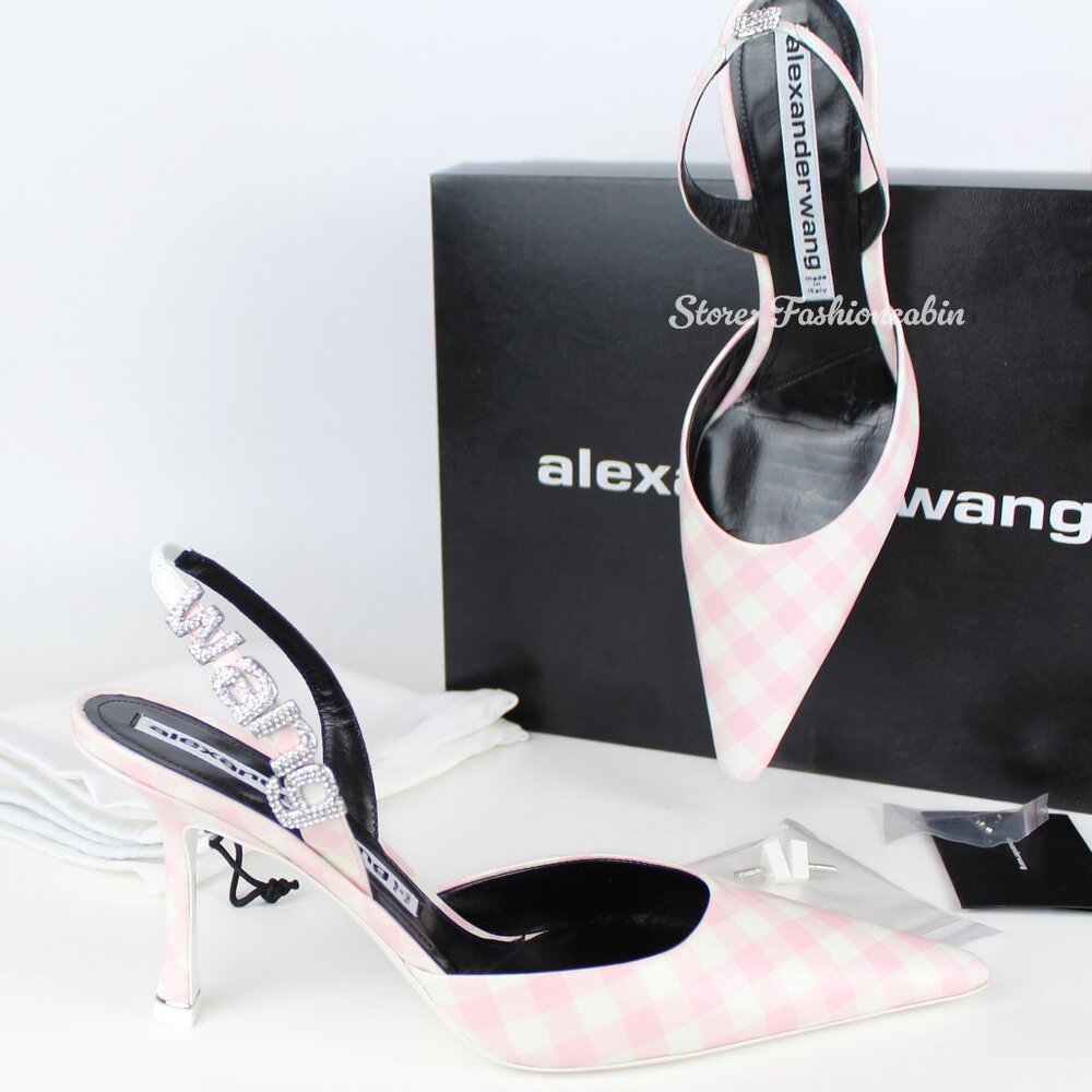 NEW ALEXANDER WANG Logo Embellished Heeled Pumps